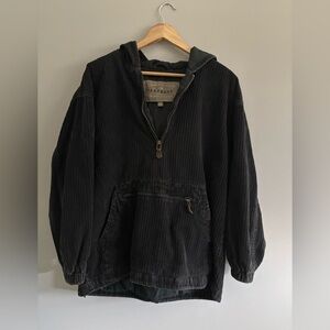 Express Black Hooded Jacket